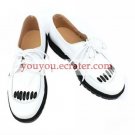 White 1 12 Heel Ookami-san to Shichinin no Nakama-tachi Urashima Taro Faux Leather Cosplay Shoes