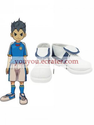 White 1 15 Heel PU Inazuma Eleven Shoes