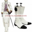 White 1 35'' Heel Kuroshitsuji Faux Leather Cosplay Shoes