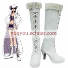 White 2 34'' Heel One Piece NICO Robin Faux Leather Cosplay Shoes