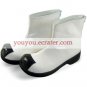 White Black Round Toe PU Lolita Boots