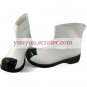 White Black Round Toe PU Lolita Boots