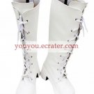 White DOD Imitated Leather Foam Cosplay Boots