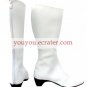 White Imitated Leather Rubber Cosplay Shoes
