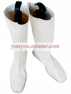 White Square Toes Cosplay Shoes