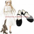 Yosuga no Sora Black 1 15'' Heel Faux Leather Cosplay Shoes