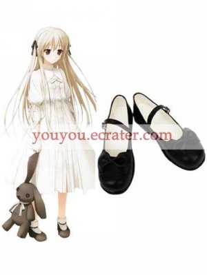 Yosuga no Sora Black 1 15'' Heel Faux Leather Cosplay Shoes