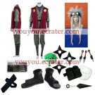 Naruto Jiraiya Halloween Cosplay Costume Naruto set  with wig