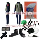 Naruto Kakashi Sensei Halloween Cosplay Costume  Naruto set with wig
