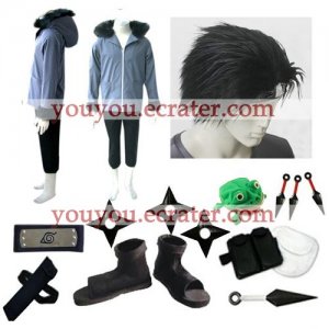Naruto Kiba Inuzuka Halloween Cosplay Costume  Naruto set with wig