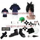 Naruto Sasuka Uchiha Halloween Cosplay Costume  Naruto set with wig