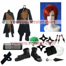 Naruto Shippuden Gaara Halloween Cosplay Costume   Naruto set with wig