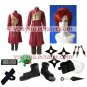Naruto Shippuden Gaara Red Halloween Cosplay Costume  Naruto set with wig