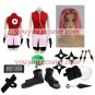 Naruto Shippuden Haruno Sakura Halloween Cosplay Costume    Naruto set  with wig