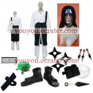 Naruto Shippuden Hyuuga Neji Halloween Cosplay Costume  Naruto set  with wig