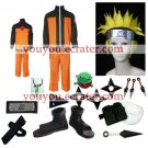 Naruto Shippuden Uzumaki Hokage Halloween Cosplay Costume   Naruto set  with wig