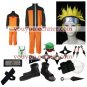 Naruto Shippuden Uzumaki Hokage Halloween Cosplay Costume   Naruto set  with wig