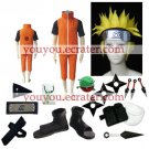 Naruto Shippuden Uzumaki Naruto Adult Halloween Cosplay Costume  Naruto set  with wig