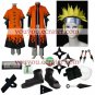 Naruto Uzumaki 6th Hokage Halloween Cosplay Costume  Naruto set  with wig
