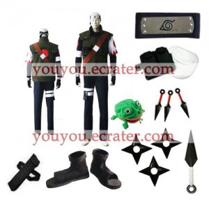 Naruto Hatake Sakumo Cosplay Costume   set