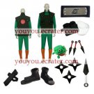 Naruto Maito Gai Halloween Cosplay Costume  set