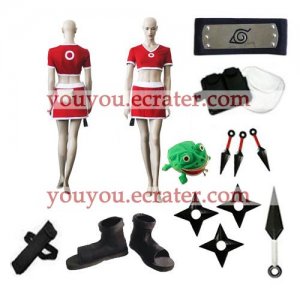 Naruto Sakura Haruno Cosplay Costume set