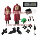 Naruto Shippuden Gaara Red Halloween Cosplay Costume set