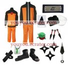 Naruto Shippuden Uzumaki Hokage Halloween Cosplay Costume  set