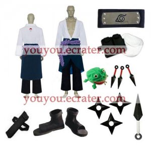 Naruto Uchiha Sasuke Halloween Cosplay Costume  set