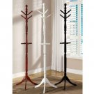 Furniture of America Solid Wood White Finish Traditional Coat Rack
