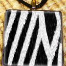 Zebra Fur Pendant