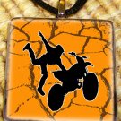 Motocross Orange Pendant
