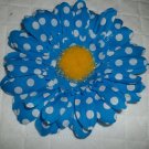 Gerber Daisy Blue/White Hair Clip