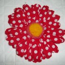 Gerber Daisy Red/White Hair Clip