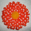 Gerber Daisy Orange/White Hair Clip