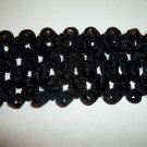 Crocheted Baby Headband with velcro closure