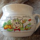 CERAMIC CZECH CHEF'S SOUP CUP
