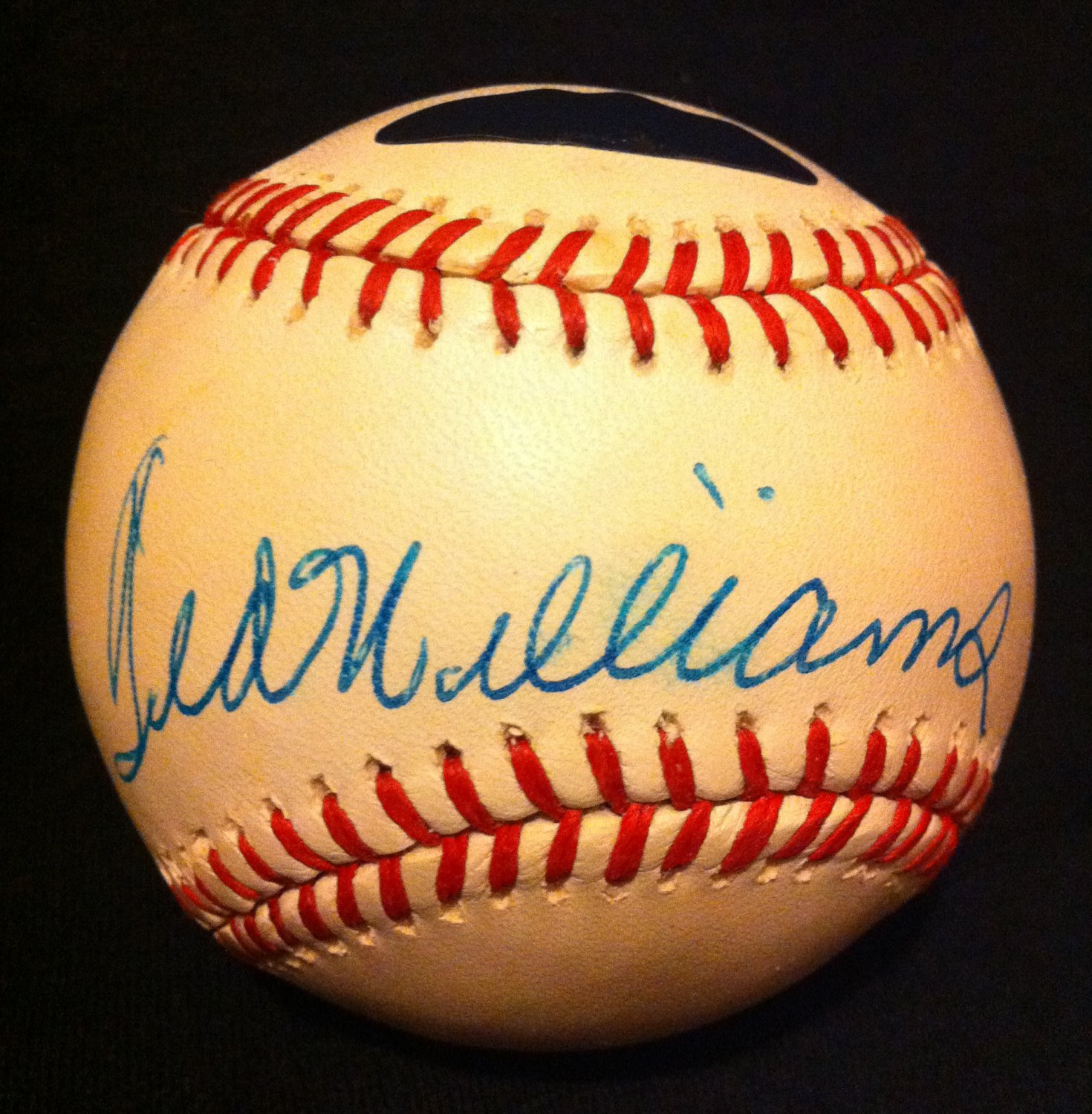 Ted Williams Autographed Baseball