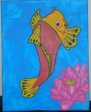 Koi and Lotus