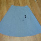 40's Style Ice Blue Swing Skirt  W33"H44/46" Size 16/18