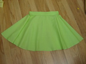 Ready Made Full Circle Skirt hand sewn W26/28" L18" NEW
