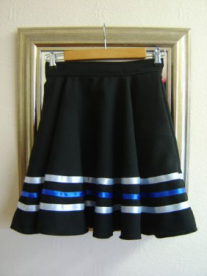 RAD BALLET CHARACTER SKIRT MADE TO ORDER UP TO 32"L RIBBONS WHITE, BLUE, WHITE