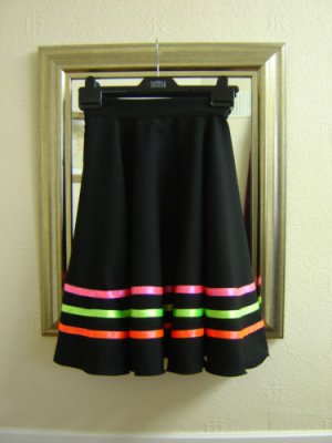 RAD BALLET CHARACTER SKIRT MADE TO ORDER  BY PERFECTDI UP TO 28"L RIBBONS NEONS