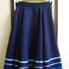 NAVY RAD BALLET CHARACTER SKIRT MADE TO ORDER UP TO 28" L SHADES OF BLUE RIBBON