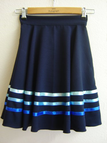 RAD BALLET CHARACTER SKIRT BY PERFECTDI  W23/25" L23" NAVY BLUE *MADE TO ORDER**