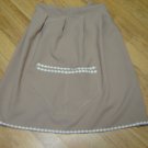 BEIGE HALF PINNY LENGTH 23" FITS UPTO 50" WAIST, ONE SIZE FITS ALL, 10 TO 22 NEW