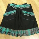 VINTAGE STYLE BLACK HALF PINNY LENGTH 20" FITS UP TO 40" WAIST BY "PERFECTDI"