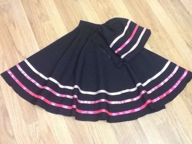 RAD Ballet Character Skirt & bag, Pink Ribbons, Made To Order, By "Perfectdi"