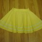 1940/50's Style Yellow Full Circle Skirt,On A Fixed Waistband By "Perfectdi" NEW