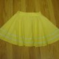 1940/50's Style Yellow Full Circle Skirt,On A Fixed Waistband By "Perfectdi" NEW